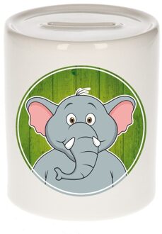 Bellatio Decorations Dieren spaarpot olifant voor kinderen 9 cm - Spaarpotten Multikleur