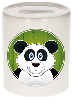 Bellatio Decorations Dieren spaarpot panda voor kinderen 9 cm - Spaarpotten Multikleur