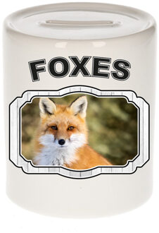 Bellatio Decorations Dieren vos spaarpot - foxes/ vossen spaarpotten kinderen 9 cm