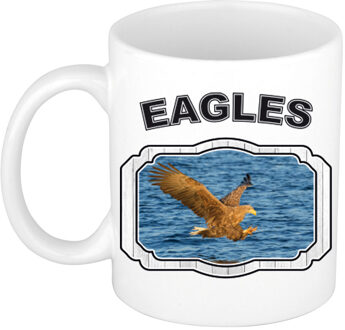 Bellatio Decorations Dieren zeearend beker - eagles/ arenden mok wit 300 ml