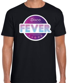 Bellatio Decorations Disco fever feest t-shirt zwart voor heren 2XL