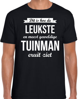 Bellatio Decorations Dit is hoe de leukste en meest geweldige tuinman eruit ziet - cadeau t-shirt - zwart - heren