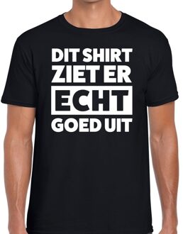 Bellatio Decorations Dit shirt ziet er echt goed uit tekst t-shirt zwart heren 2XL