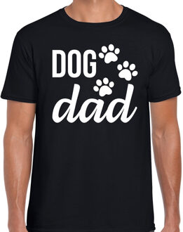 Bellatio Decorations Dog dad honden papa t-shirt zwart voor heren Vaderdagcadeau XL
