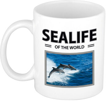 Bellatio Decorations Dolfijn mok met dieren foto sealife of the world