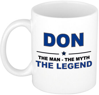 Bellatio Decorations Don cadeau mok - man myth legend - naam koffiemok - 300 ml - collega - vaderdag Donkerblauw