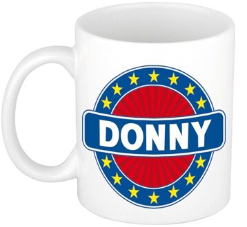 Bellatio Decorations Donny naam koffie mok / beker 300 ml - namen mokken Multikleur