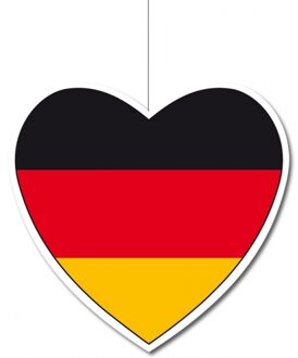 Bellatio Decorations Duitsland decoratie hart 14 cm