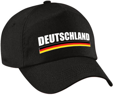 Bellatio Decorations Duitsland/Deutschland landen pet/baseball cap zwart volwassenen - Verkleedhoofddeksels