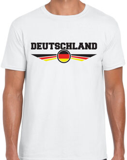 Bellatio Decorations Duitsland / Deutschland landen t-shirt wit heren