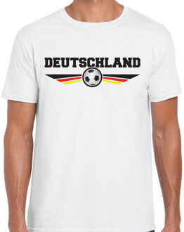 Bellatio Decorations Duitsland / Deutschland landen / voetbal t-shirt wit heren 2XL