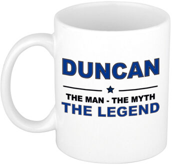 Bellatio Decorations Duncan cadeau mok - man myth legend - naam koffiemok - 300 ml - collega - vaderdag