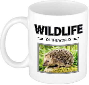 Bellatio Decorations Egel mok met dieren foto wildlife of the world