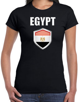 Bellatio Decorations Egypte landen t-shirt zwart dames - Egyptische landen shirt / kleding - EK / WK / Olympische spelen Egypt outfit 2XL