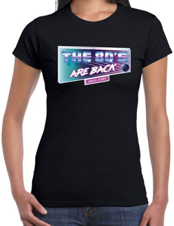 Bellatio Decorations Eighties The 80s are back t-shirt zwart voor dames S