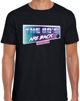 Bellatio Decorations Eighties The 80s are back t-shirt zwart voor heren L