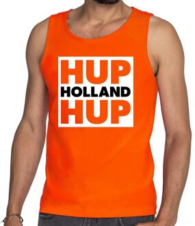 Bellatio Decorations EK / WK supporter tanktop / mouwloze shirt hup Holland hup oranje voor heren 2XL - Feestshirts