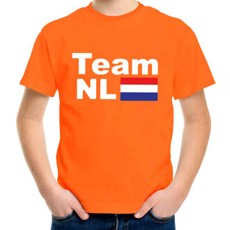 Bellatio Decorations EK / WK Supporters t-shirt kinderen - oranje - Team NL - Holland vlag - voetbal supporter