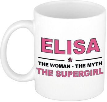 Bellatio Decorations Elisa The woman, The myth the supergirl cadeau koffie mok / thee beker 300 ml
