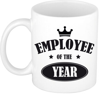 Bellatio Decorations Employee of the year collega cadeau mok / beker wit