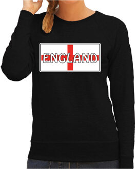 Bellatio Decorations Engeland / England landen sweater zwart dames 2XL