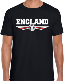 Bellatio Decorations Engeland / England landen / voetbal t-shirt zwart heren 2XL