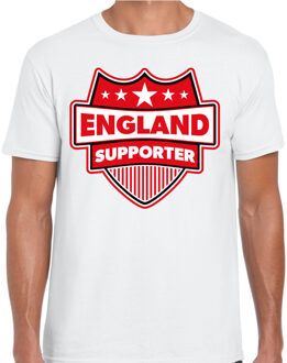 Bellatio Decorations Engeland / England schild supporter t-shirt wit voor heren