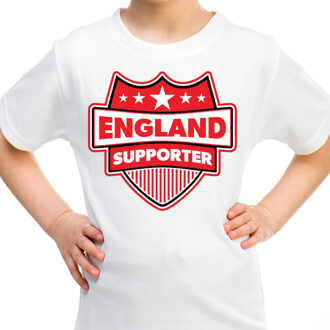 Bellatio Decorations Engeland / England schild supporter t-shirt wit voor kinderen