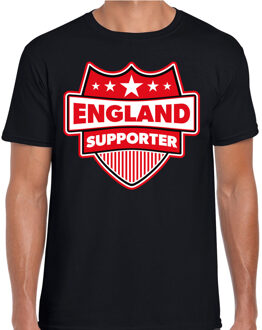Bellatio Decorations Engeland / England schild supporter t-shirt zwart voor heren