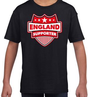 Bellatio Decorations Engeland / England schild supporter t-shirt zwart voor kinderen