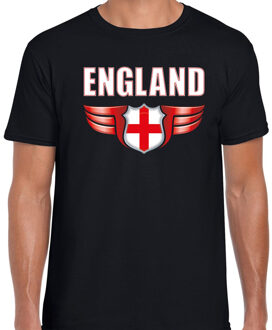 Bellatio Decorations England landen t-shirt Engeland zwart voor heren 2XL