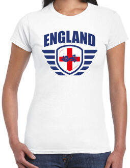 Bellatio Decorations England landen / voetbal t-shirt wit dames - EK / WK voetbal XS