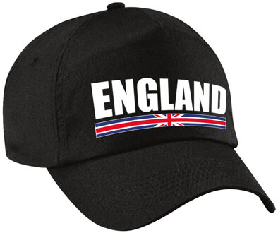 Bellatio Decorations England supporter pet / cap Engeland zwart kinderen