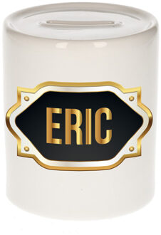 Bellatio Decorations Eric naam / voornaam kado spaarpot met embleem - Naam spaarpotten Multikleur