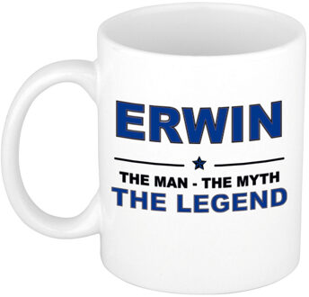 Bellatio Decorations Erwin The man, The myth the legend cadeau koffie mok / thee beker 300 ml