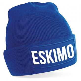 Bellatio Decorations Eskimo muts unisex one size - blauw One size