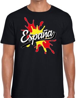 Bellatio Decorations Espana/Spanje t-shirt spetter zwart voor heren 2XL