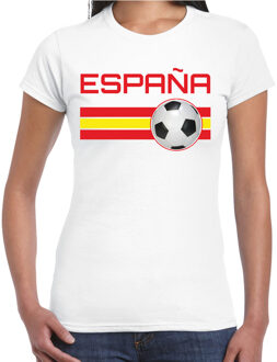 Bellatio Decorations Espana / Spanje voetbal / landen t-shirt wit dames M