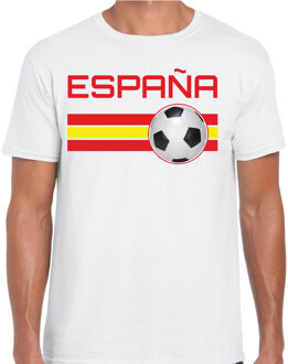 Bellatio Decorations Espana / Spanje voetbal / landen t-shirt wit heren 2XL