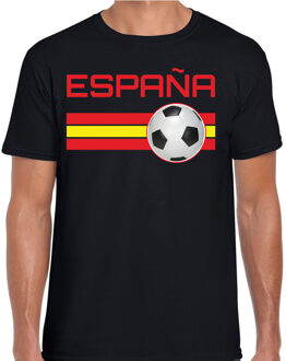Bellatio Decorations Espana / Spanje voetbal / landen t-shirt zwart heren