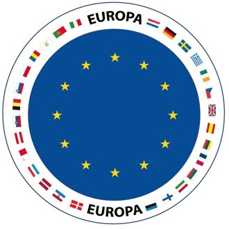 Bellatio Decorations Europa vlag print bierviltjes