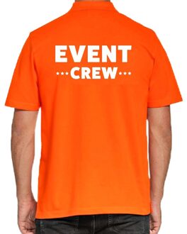 Bellatio Decorations Event crew / personeel tekst polo shirt oranje voor heren 2XL