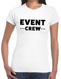 Bellatio Decorations Event crew / personeel tekst t-shirt wit dames