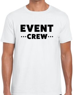 Bellatio Decorations Event crew / personeel tekst t-shirt wit heren 2XL