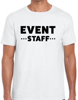 Bellatio Decorations Event staff / personeel tekst t-shirt wit heren 2XL