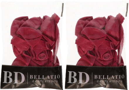 Bellatio Decorations Feest ballonnen - roze - 200x stuks - ca. 27 cm - verjaardag versiering