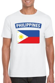 Bellatio Decorations Filipijnse vlag shirt wit heren