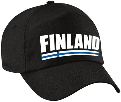 Bellatio Decorations Finland landen pet zwart dames en heren - Verkleedhoofddeksels