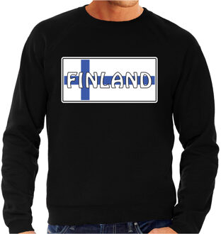 Bellatio Decorations Finland landen sweater zwart heren L