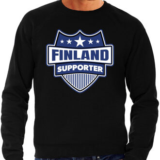 Bellatio Decorations Finland schild supporter sweater zwart voor he 2XL